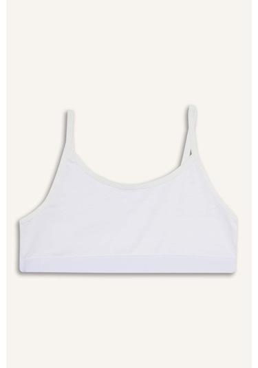 Defacto Kız Çocuk 2li Takım Bra Slip Külot F4155a825auwt79 Beyaz