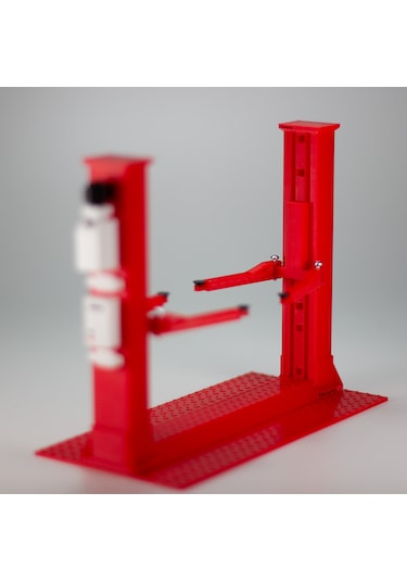 1/24 Ölçek V Hareketli Diorama Lifti, Diorama Aksesuarı, Kırmızı