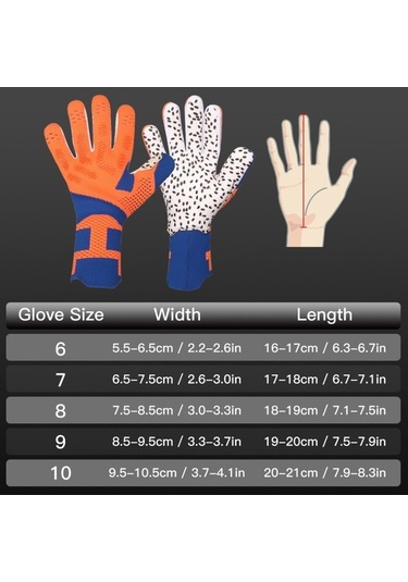 Artfulabode Yüksek Yaş Tutuş, Tasarım, Taban, Skycıty Profesyonel Kaymaz Kaleci İçin Her Futbol Eldivenleri Dayanıklı - Yr Turuncu