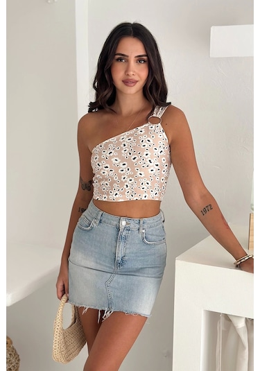 Asprin Fashion Tek Omuz Atlet Krem Krem