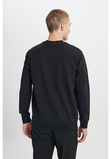 AC&Co / Altınyıldız Classics Erkek 2 İplik Pamuklu Standart Fit Normal Kesim Eşofman Takımı Paketi Siyah