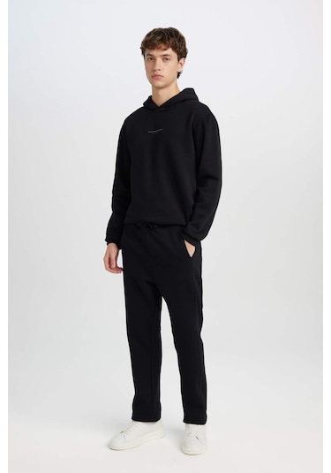 DeFacto Regular Fit Eşofman Altı Beli Lastikli Basic Düz Cepli Düz Paça D9707AX24AUBK81 DeFacto Regular Fit Eşofman Altı Beli Lastikli Basic Düz Cepli Düz Paça D9707AX24AUBK81