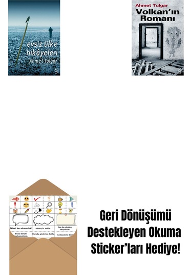 Evsiz Ülke Hikâyeleri + Volkan'ın Romanı + Okuma Sticker'ları