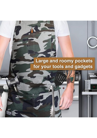 Mutfak, Barbekü Ve Izgara İçin Profesyonel Sınıf Şef Önlüğü Kamuflaj, Diğer