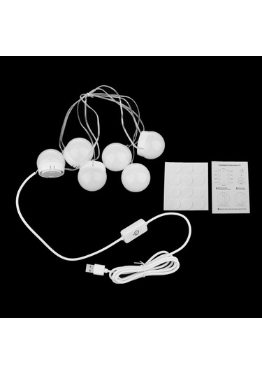 Suntek Makyaj Için Hollywood Stili Led Aynası Işıkları Beyaz