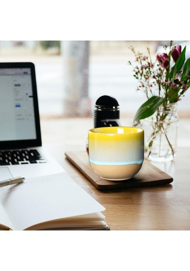 Suntek Magideal Seramik Bardaklar 150 Ml Japon Tarzı Sake Kupa Sarı