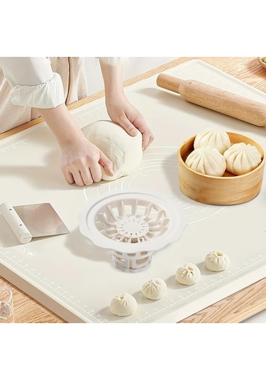 Fochsia Yapışmaz Beyaz Çiçek Desenli Kalıp: Mükemmel Börek, Mantı, Hamur İşi İçin Abs Malzeme