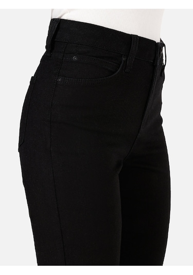 Colins 703 Carla Dar Kesim Orta Bel Düz Paça Siyah Kadın Pantolon Cl1071317 Siyah