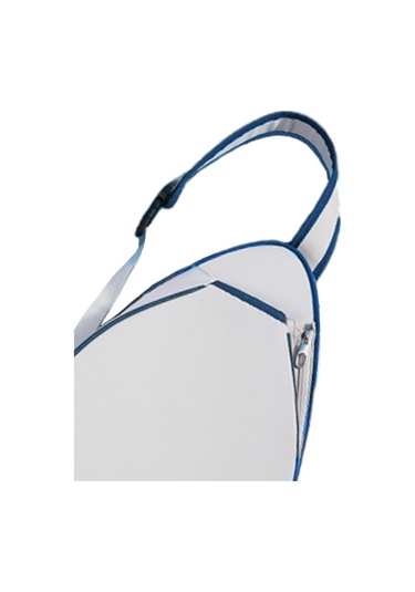 Suntek Tenis Çantası Taşınabilir Çok Beyaz-mavi-kenarlar