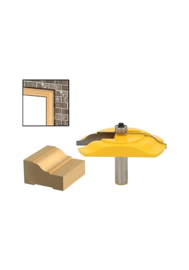 1pc Tuğla Kalıp Dış Gövde Yönlendirici Biti 1/2 'shank Hattı Bıçağı Ağaç İşleme Kesici Tenon Kesici Ahşap İşleme Araçları İçin