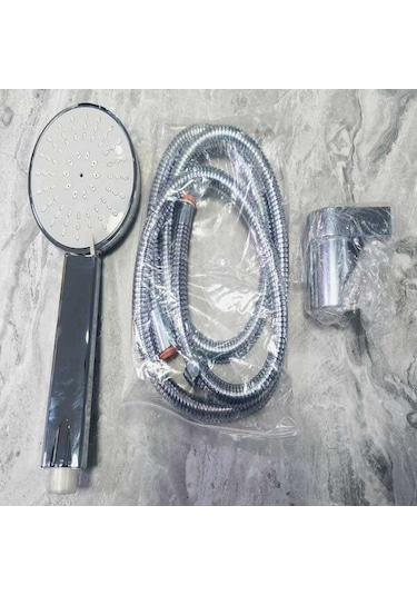 Elduşu Seti Shower Set Elduşu+mafsal+spral Krom - Beyaz