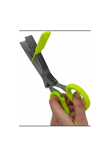 Youmex Yeşil 5 Bıçaklı Nane, Kereviz, Fesleğen Kesici Bıçak - Paslanmaz Çelik, Kaygan Korumalı Kollü, Temizlik Fırçası İçeren Mutfak Makinesi Diğer