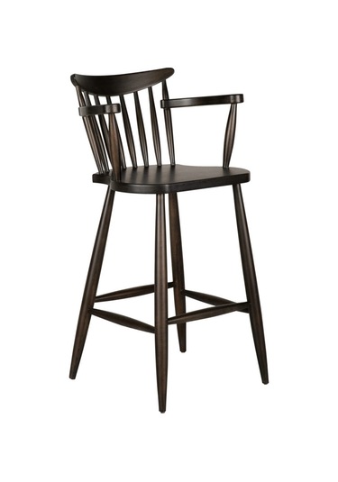 Hudson Ahşap Bar Sandalyesi Kahverengi