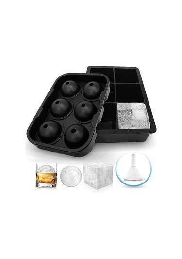 Suofeng Yemek Dereceli Silikon 6 Kareli Buz Kabi, Kapaklı, Çikolata/puding/jöle İçin Çok Amaçlı Buzluk Kutusu Çok Renkli