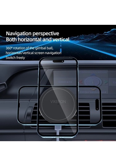 Tysm Joyjadehub 30w Manyetik Araba Telefon Tutucu Standı, İphone Uyumlu 12-16 İçin, Kablo Dışı Şarj, 360 Dönüşüm, Güvenli Montaj 1pc