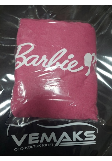 Pembe Barbie Servis Kılıfı & Koltuk Kılıfı Pamuk Penye