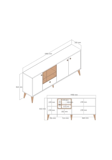 Napoli Konsol - Beyaz Mermer