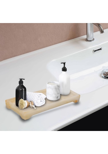 Suntek Mermer Banyo Tepsileri Takı Organizatör Dresser Mumlar Diğer