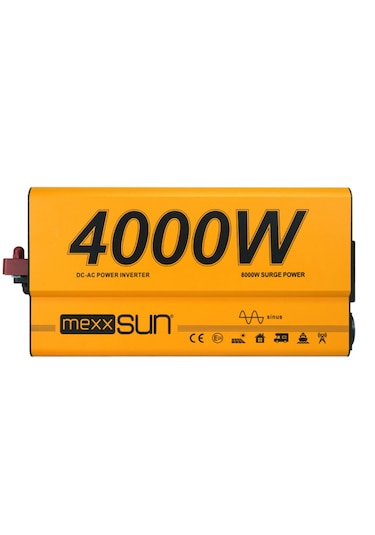 Mexxsun 12v Volt-4000w Watt Tam Sinüs İnverter 220v Çevirici