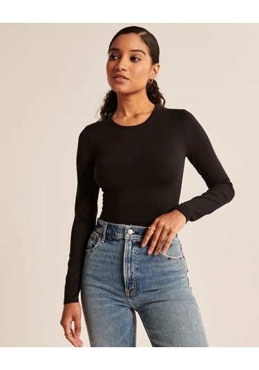 Reka Moda Süprem Kumaş Bluz Siyah