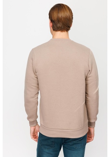 Igs İgs Erkek Camel Standart Bisiklet Yaka Sweatshirt Camel