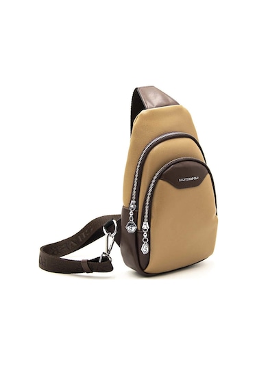 Silver Polo İki Bölmeli Kadın Vücut Çantası 959 M105 43673 Kum Nix Kahve 43673 Kum Nix Kahve Çok Renkli