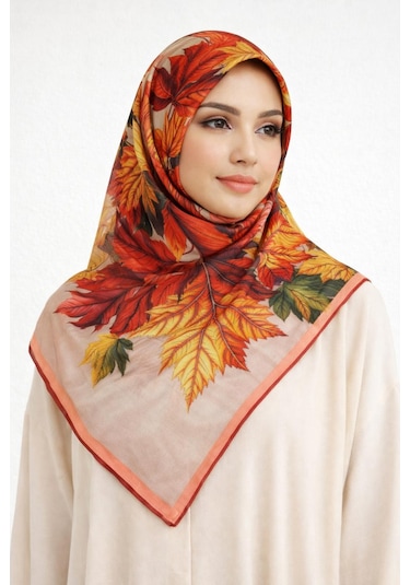 Mono Soft Pamuk Eşarp-06109 Nar
