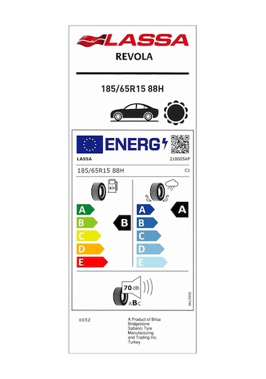 Lassa Revola 185/65R15 88H Yaz Lastiği 2025