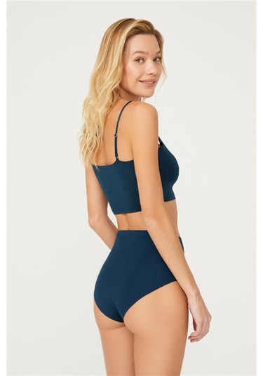 Yüksek Bel Basic Lazer Kesim Bikini Külot 5'li Paket - 2 Asorti