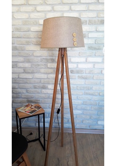 Lambada Düğme Aksesuarlı,3 Ayaklı Lambader,Aydınlatma,Abajur(232636805)