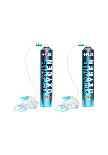 Stay Safe Oksijen Plus Oksijen Tüpü 2 x 165 G