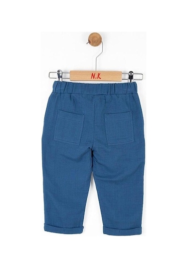 Nk Kids Erkek Bebek Pamuklu Pantolon-13970 Indigo