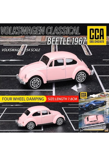 Cca Premium Series Volkswagen Classical Beetle 1967 Pembe 1/54 Model Araba