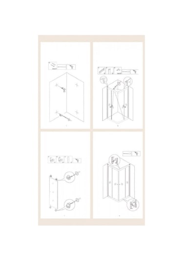 Durul Duşakabin Kare Siyah Çizgi 5Mm Buzlu Siyah