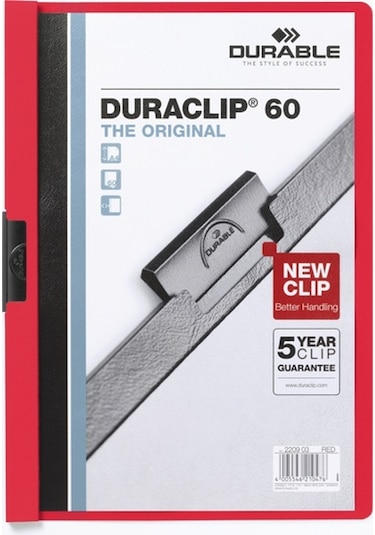 Durable Sıkıştırmalı Dosya Duraclip Ortadan Klipsli 60 Sy A4  Kırm