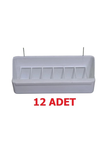 Uzun Beyaz Yemlik 6 Gözlü 12 Adet