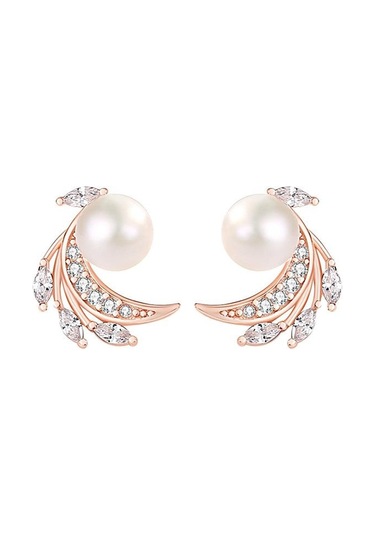 Gümüş Tancise 925 Ayar Gümüş Sentetik İnci Zirkon Küpe Damla Küpe Kadınlar İçin Düğün Parti Hediyeler