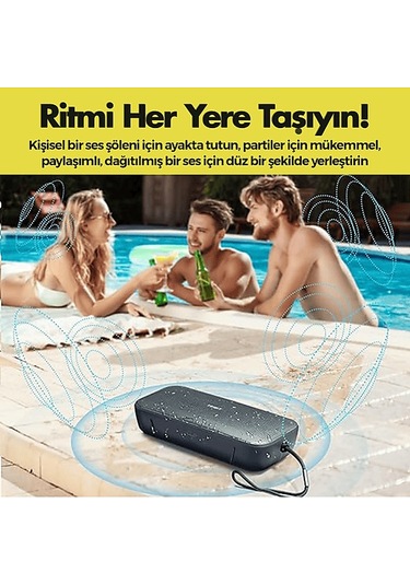 Trıbıt Stormbox Flow 25w 30 Saat Oynatma Süresi Ip67 Su Geçirmez Powerbank Özellikli Taşınabilir Bluetooth Hoparlör
