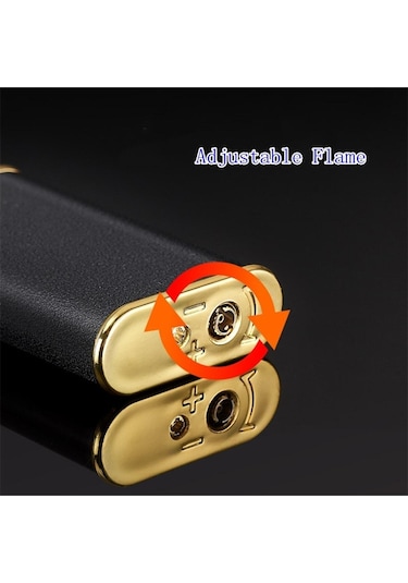 Hızıroğulları Yaratıcılık Buzlu Timsah Model Çakmak Çift Alev Çakmak