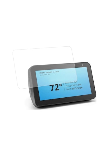 Amazon Ev Amazon Echo Show 5 Uyumlu Body Şeffaf Ekran Koruyucu Nano Jelatin