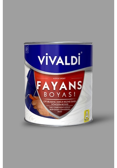 Fayans Boyası - Astar Ve Vernik Gerektirmeyen Boya - Yeni Kayrak Gri 1 L