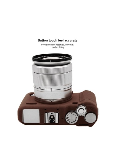 Puluz Soft Silicone Protective Case For Fujıfılm X-a3 / X-a10 Coffee