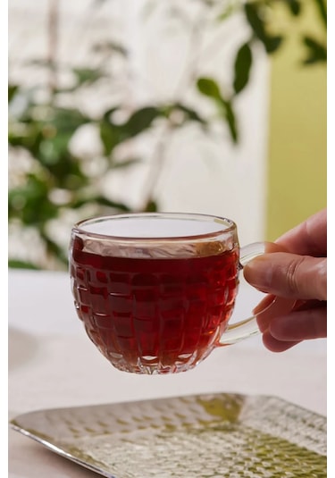 Karaca  Emel 4 Kişilik Cam Çay Fincanı 180 Ml