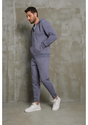 Mysport Erkek 5016 Eşofman Takımı GRİ MELANJ