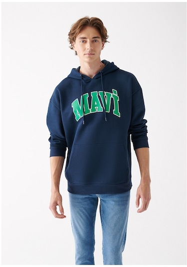 Mavi - Mavi Logo Baskılı Lacivert Sweatshirt 067149-29743 Lacivert (555249386) Lacivert