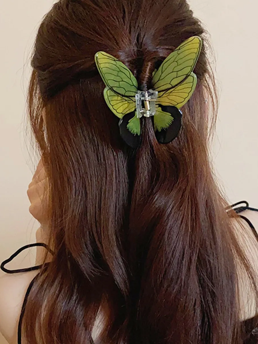 Symbol Kelebek Şekilli Canlı Saç Siniği 248808509 Yeşil