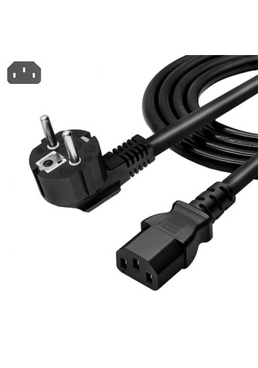 1.5 Metre C13 Power Kablo Bilgisayar Pc Kasa Monitör Güç Kablosu 150cm