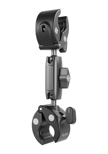 Telesın Çift Başlı Yengeç Kelepçesi Telesin Double Clamp Mount