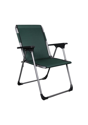 Alin Metal Lüks 4''lü Katlanır Sandalye Ve Masa Seti Yeşil Yeşil