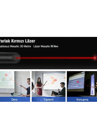 Dailytech Kablosuz Sunum Kumandası Presenter 2.4ghz Usb Powerpoint Clicker Ses Link Kontrol